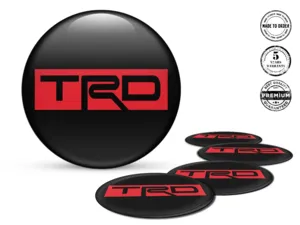 Toyota TRD Autocollant Bombé Étiquette Cascade Gravitationnelle
